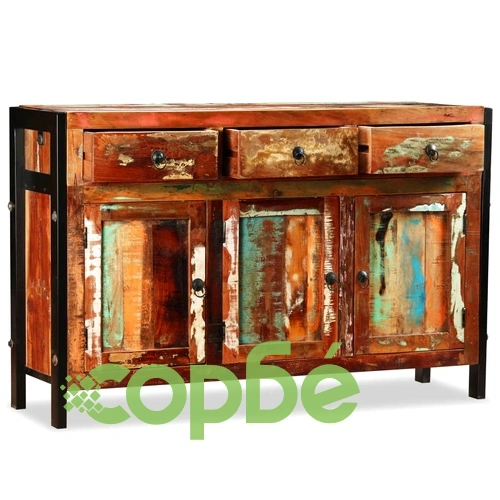 Бюфет, регенерирано дърво масив, 120x35x76 cм ➤ топ цена ➤ sorbe.bg