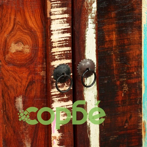 Бюфет, регенерирано дърво масив, 100x40x175 cм ➤ топ цена ➤ sorbe.bg