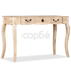 Конзолна маса, мангово дърво масив, 120x50x80 cм