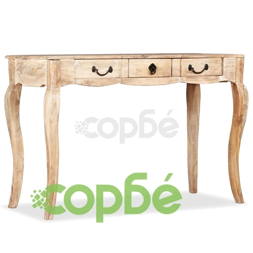 Конзолна маса, мангово дърво масив, 120x50x80 cм ➤ топ цена ➤ sorbe.bg