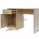 Бюро с чекмедже и шкаф, дъб, 100x40x73 cм