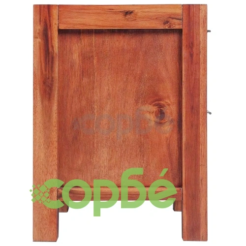 Нощно шкафче, твърдо акациево дърво, кафяво, 45x42x58 cм ➤ топ цена ➤ sorbe.bg