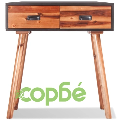 Конзолна маса, масивно акациево дърво, 70x30x75 см ➤ топ цена ➤ sorbe.bg