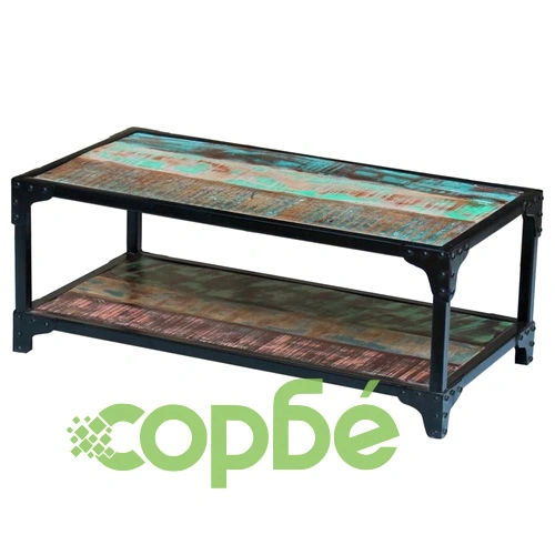 Маса за кафе, регенерирано дърво масив ➤ топ цена ➤ sorbe.bg