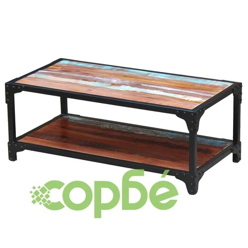 Маса за кафе, регенерирано дърво масив ➤ топ цена ➤ sorbe.bg