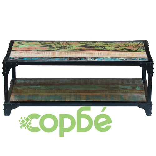 Маса за кафе, регенерирано дърво масив ➤ топ цена ➤ sorbe.bg