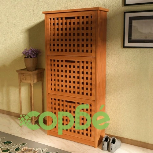 Шкаф за съхранение на обувки, твърдо орехово дърво, 55x20x104cм ➤ топ цена ➤ sorbe.bg