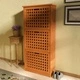 Шкаф за съхранение на обувки, твърдо орехово дърво, 55x20x104cм