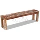 Пейка, регенерирана дървесина масив, 160x35x46 см