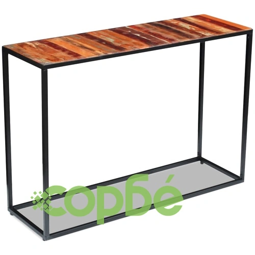 Конзолна маса, регенерирано дърво масив, 110x35x76 см ➤ топ цена ➤ sorbe.bg