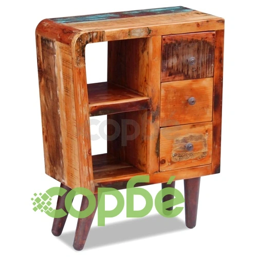 Бюфет, регенерирано дърво масив, 60x30x80 cм ➤ топ цена ➤ sorbe.bg