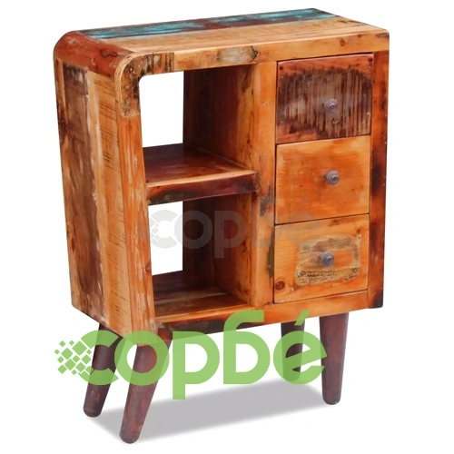 Бюфет, регенерирано дърво масив, 60x30x80 cм ➤ топ цена ➤ sorbe.bg