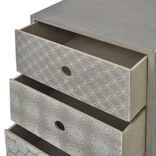 Страничен шкаф с 5 чекмеджета, сив  ➤ топ цена ➤ sorbe.bg