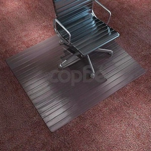 Защитна подложка за под, кафяв бамбук, 110x130 см