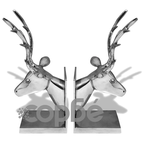 Подложки за книги Елен 2 бр Алуминий Сребро ➤ топ цена ➤ sorbe.bg