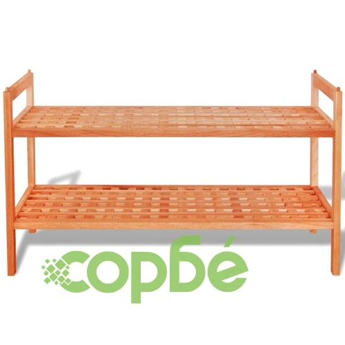 Етажерка за обувки, твърдо орехово дърво, 69x26x40 cм ➤ топ цена ➤ sorbe.bg