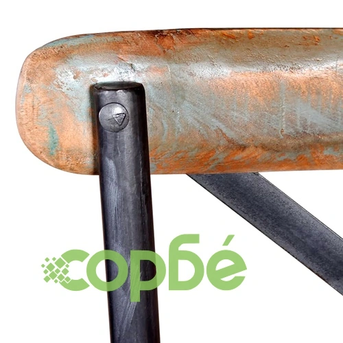 Бар табуретка, регенерирано дърво масив ➤ топ цена ➤ sorbe.bg