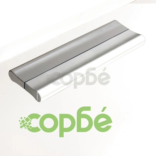 Комплект за ТВ център с LED, 250 см, силен гланц, бял ➤ топ цена ➤ sorbe.bg