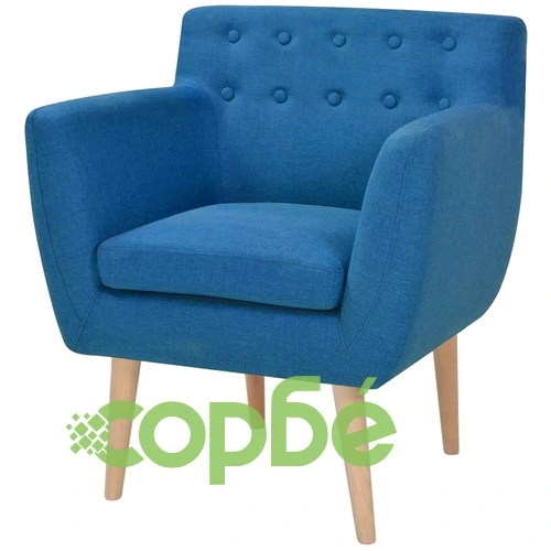 Фотьойл, син, текстил ➤ топ цена ➤ sorbe.bg