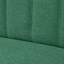 Диван, плат, 117x55,5x77 см, зелен 