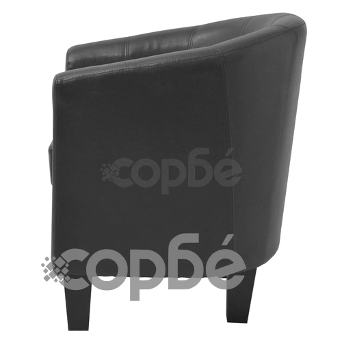 Фотьойл, черен, изкуствена кожа ➤ топ цена ➤ sorbe.bg