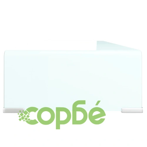 Поставка за телевизор/монитор, стъкло, зелена, 80x30x13 см ➤ топ цена ➤ sorbe.bg