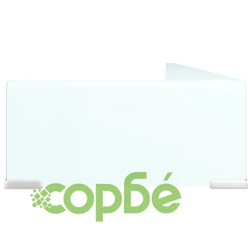 Поставка за телевизор/монитор, стъкло, зелена, 90x30x13 см ➤ топ цена ➤ sorbe.bg