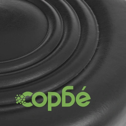 Столове за студио за красота, 2 бр, изкуствена кожа, черни ➤ топ цена ➤ sorbe.bg