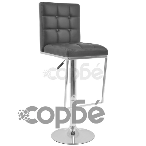 Въртящи се бар столове, 2 бр, изкуствена кожа, черни ➤ топ цена ➤ sorbe.bg
