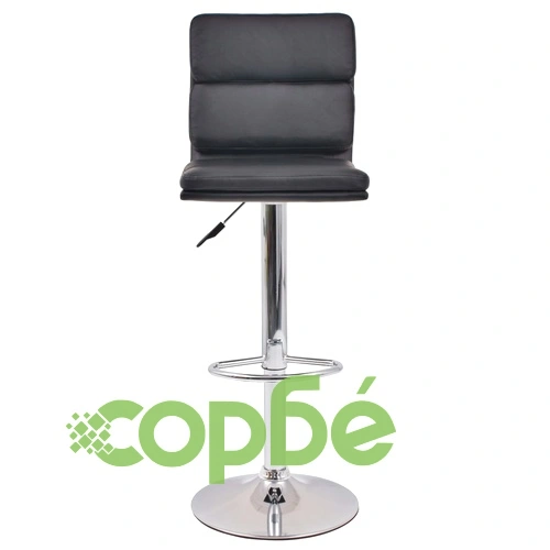 Бар табуретки, 2 бр, черни, изкуствена кожа ➤ топ цена ➤ sorbe.bg