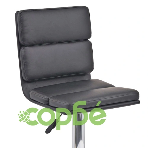 Бар табуретки, 2 бр, черни, изкуствена кожа ➤ топ цена ➤ sorbe.bg