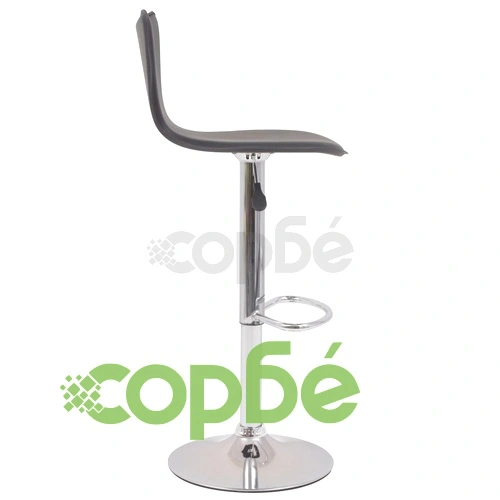 Въртящи се бар столове, 2 бр, изкуствена кожа, черни ➤ топ цена ➤ sorbe.bg