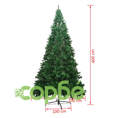 Коледно дърво, изкуствено, XXL, 400 см, зелено ➤ топ цена ➤ sorbe.bg