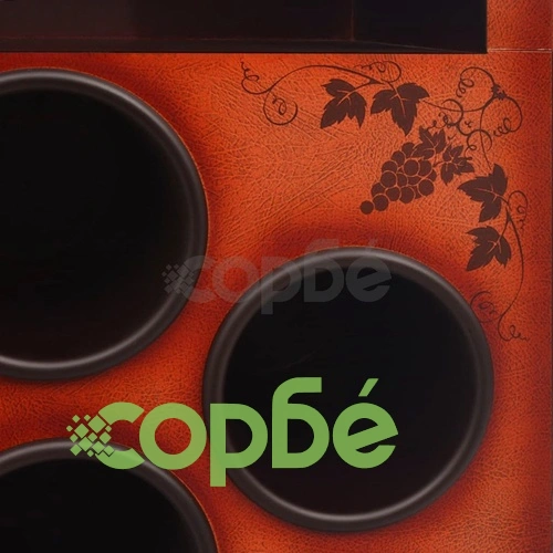 Етажерка за вино във форма на бутилка, за 12 бутилки, кафява ➤ топ цена ➤ sorbe.bg