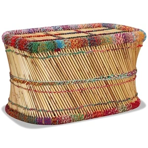Бамбукова кафе маса, Chindi детайли, многоцветна
