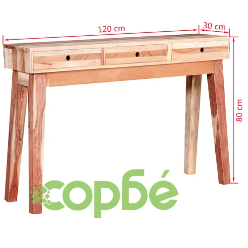 Конзолна маса, регенерирано дърво масив ➤ топ цена ➤ sorbe.bg