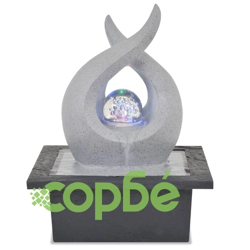 Вътрешен фонтан с LED осветление, полирезин ➤ топ цена ➤ sorbe.bg