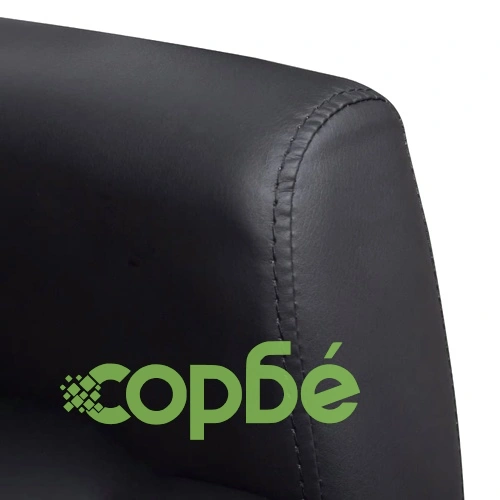 ТВ реклайнер, черен, изкуствена кожа ➤ топ цена ➤ sorbe.bg