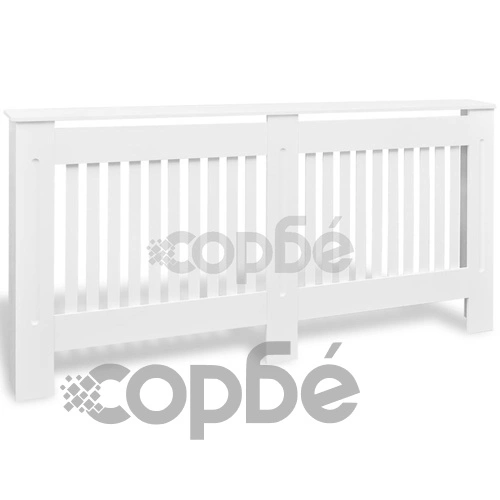 Параван за радиатор бял, MDF, 172 см ➤ топ цена ➤ sorbe.bg