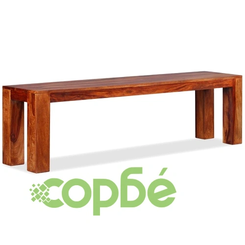 Пейка, акациева дървесина масив, 160х35х45 см ➤ топ цена ➤ sorbe.bg
