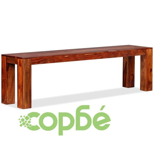 Пейка, акациева дървесина масив, 160х35х45 см ➤ топ цена ➤ sorbe.bg