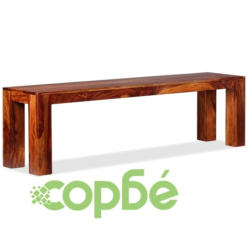 Пейка, акациева дървесина масив, 160х35х45 см ➤ топ цена ➤ sorbe.bg