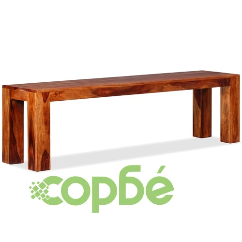 Пейка, акациева дървесина масив, 160х35х45 см ➤ топ цена ➤ sorbe.bg