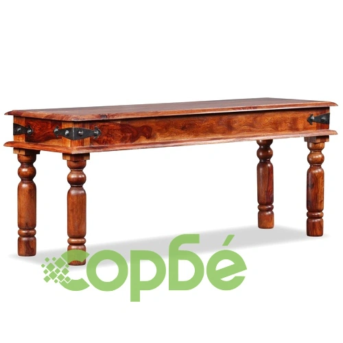 Класическа пейка, акациева дървесина масив, 110х35х45 см ➤ топ цена ➤ sorbe.bg