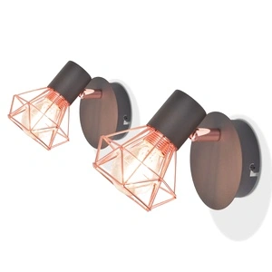Стенни лампи 2 бр с 2 LED филамент крушки 8 W