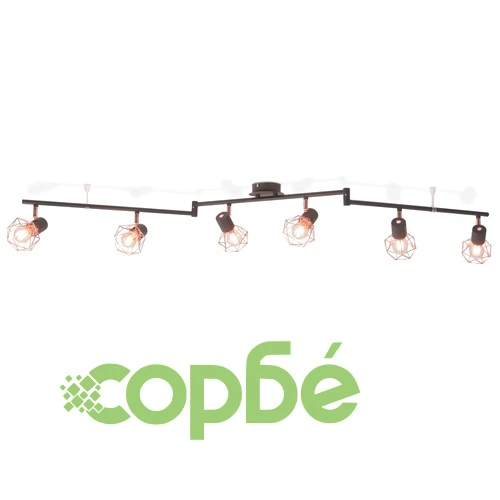 Таванна лампа с 6 LED диодни крушки 24 W ➤ топ цена ➤ sorbe.bg