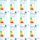 Таванна лампа с 6 LED диодни крушки 24 W