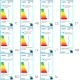 Таванна лампа с 6 LED диодни крушки 24 W