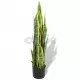 Изкуствено растение сансевиера със саксия, 90 см, зелено