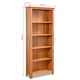 Библиотека с 5 рафта, 60x22,5x140 см, дъбов масив